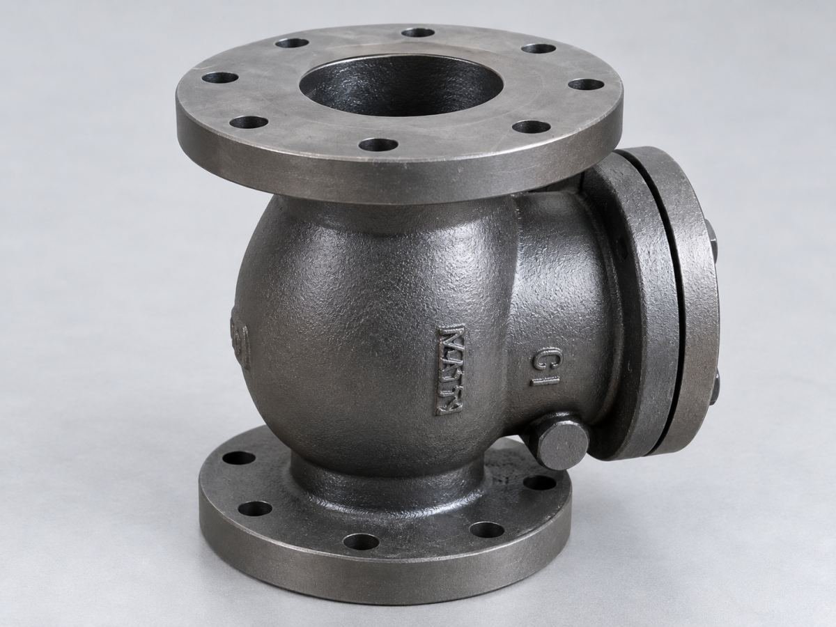 Industrial flanged check valve