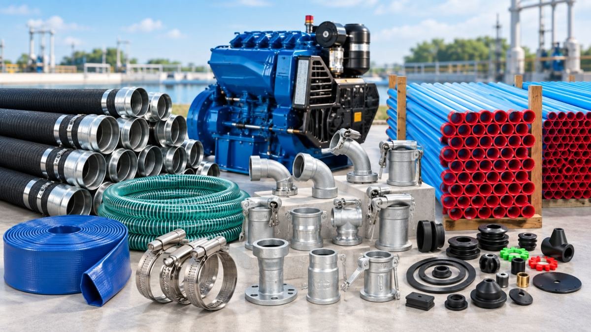 Hoses and pump spare parts