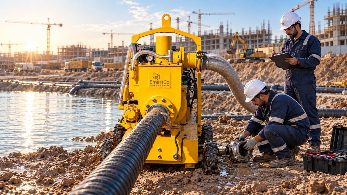 Pump inspection on a Gulf project site