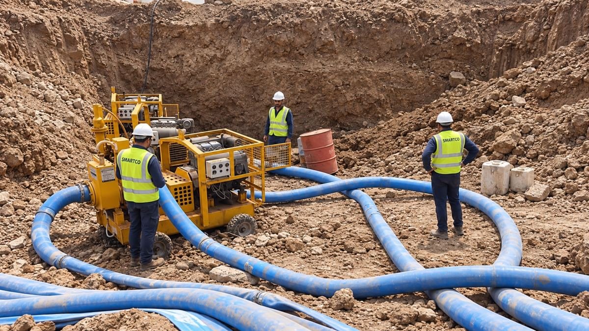 SmartCo pumps at an excavation