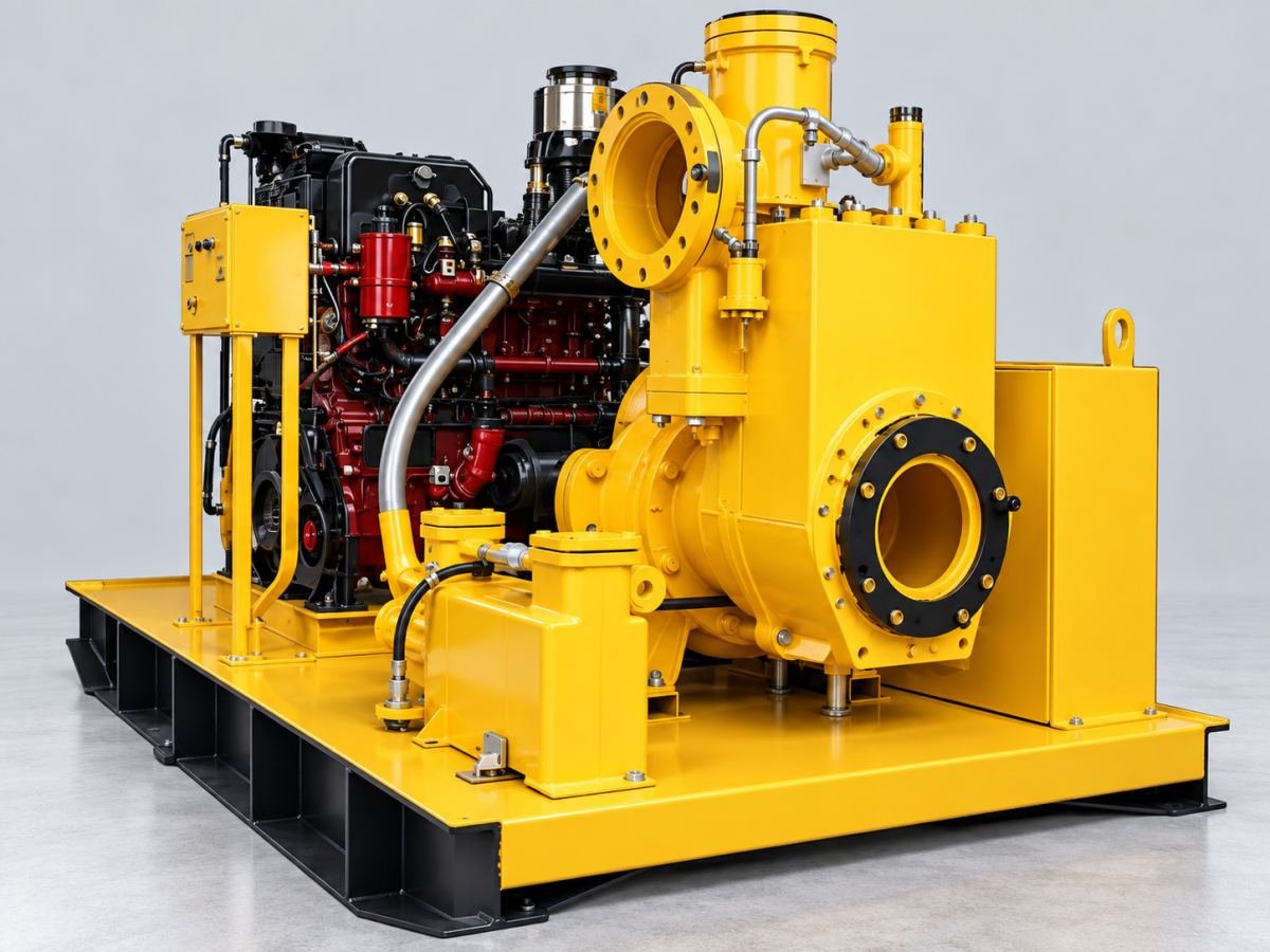 SmartCo 10-Inch Dewatering Pump SM250, skid-mounted unit