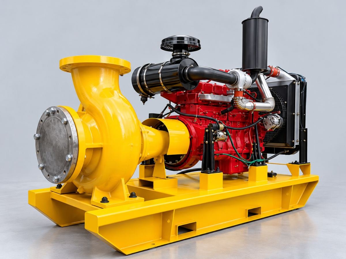 SmartCo 18-Inch Dewatering Pump, skid-mounted unit