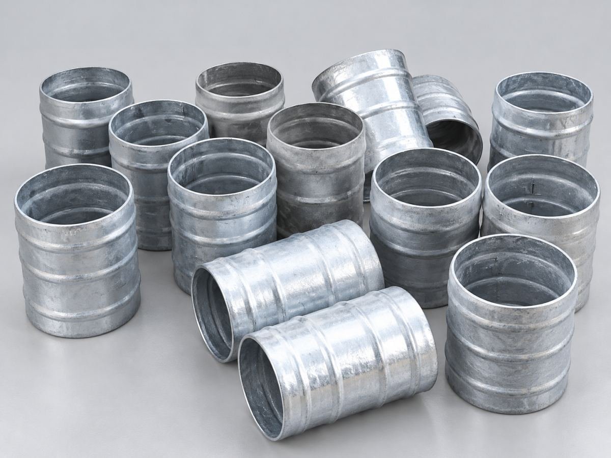 Galvanized connector couplings