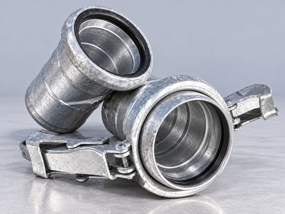 Galvanized male and female couplings