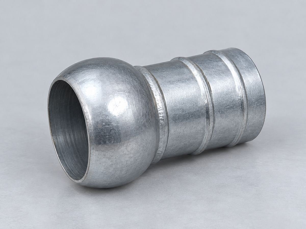 Galvanized hose end fitting