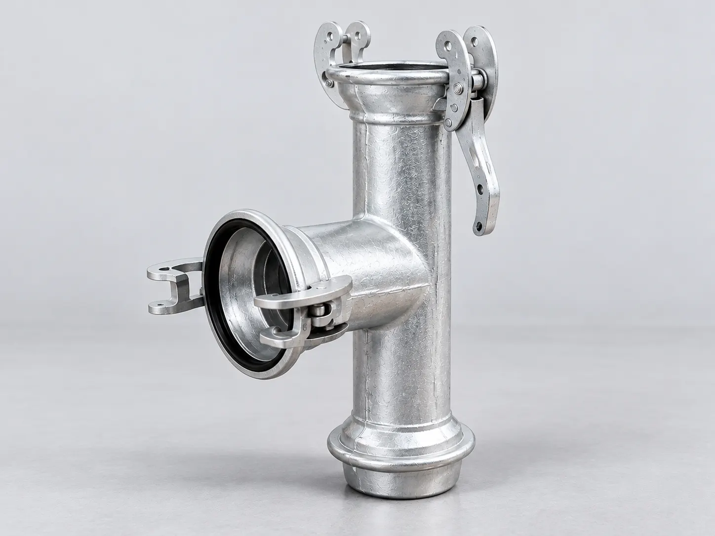 Galvanized T coupling