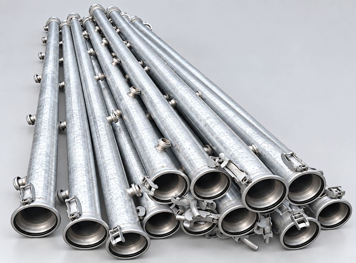 Galvanized header pipes