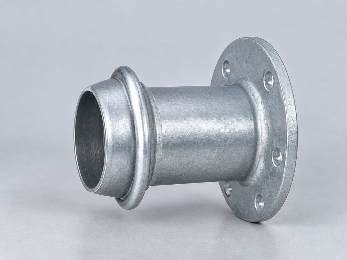 Galvanized flanged pipe