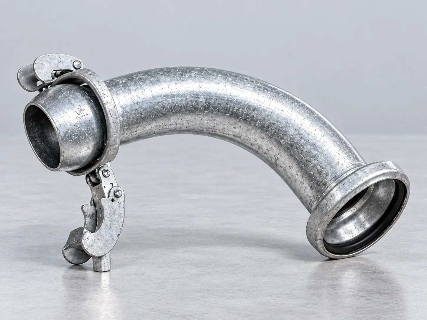Galvanized pipe elbow